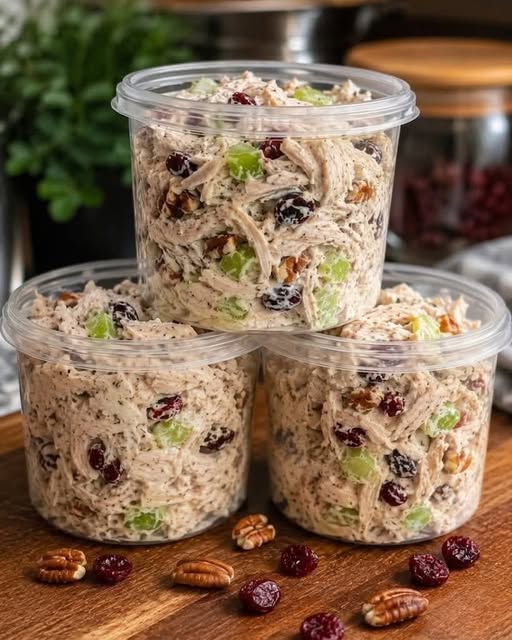 Creamy Cranberry Pecan Chicken Salad Recipe