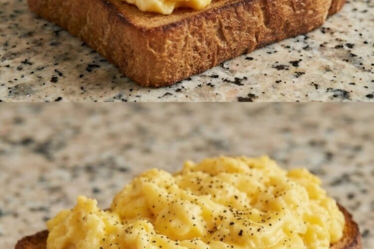 Healthy Creamy Scrambled Eggs